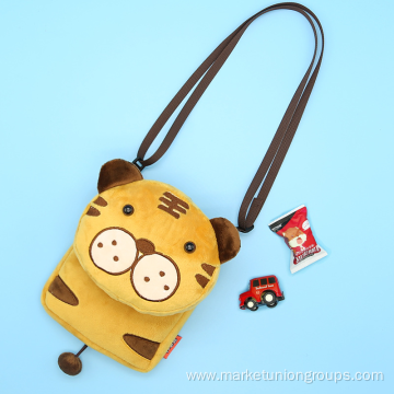 Custom 3D Cartoon Plush Toy School Bag Animal Kids Backpack Trendy Kindergarten Schoolbag Children's Shoulder Bag